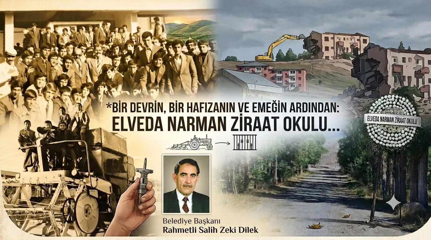 BİR DEVRİN, BİR HAFIZANIN VE EMEĞİN ARDINDAN: ELVEDA NARMAN ZİRAAT OKULU...