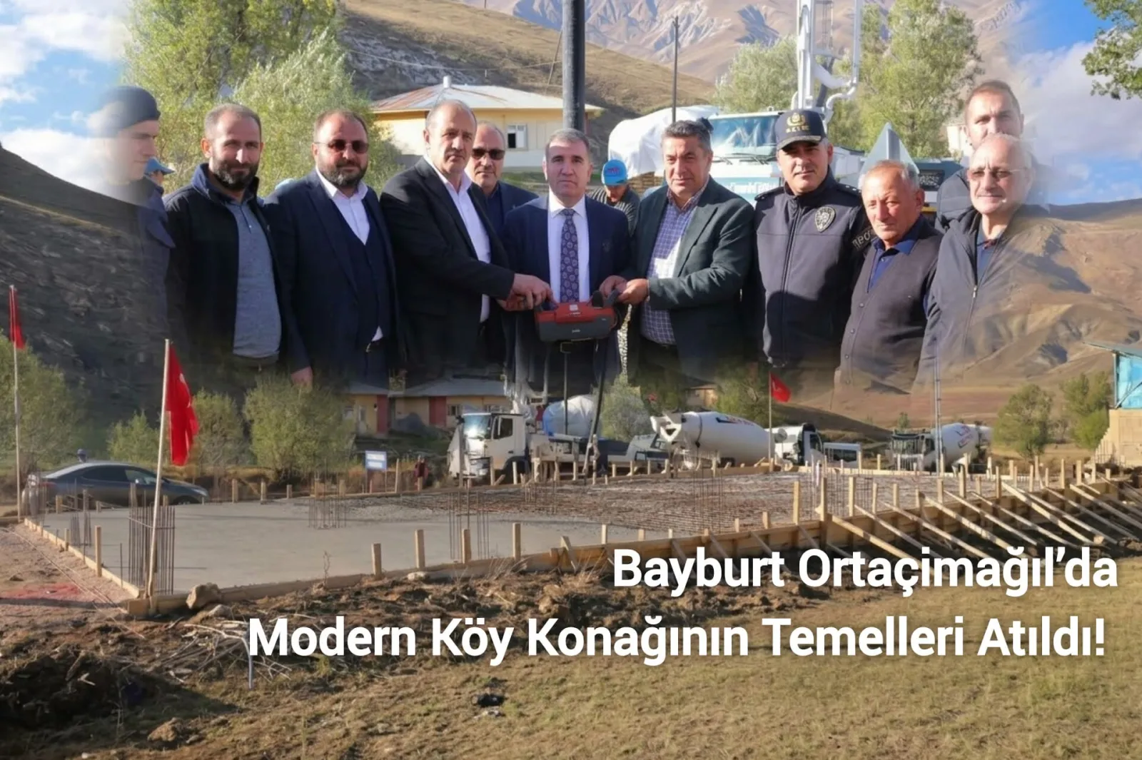 Ortaçimağıl'da Köy Konağı Heyecanı: Temel Atma Töreni Vali Mustafa Eldivan’ın Katılımıyla Gerçekleşti