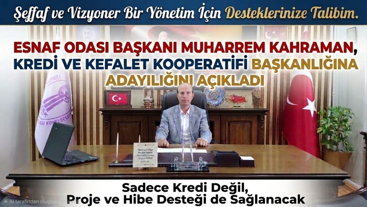 Bayburt Esnaf Odası Başkanı Muharrem Kahraman, Kredi Kooperatifi Başkanlığına Adaylığını Açıkladı!