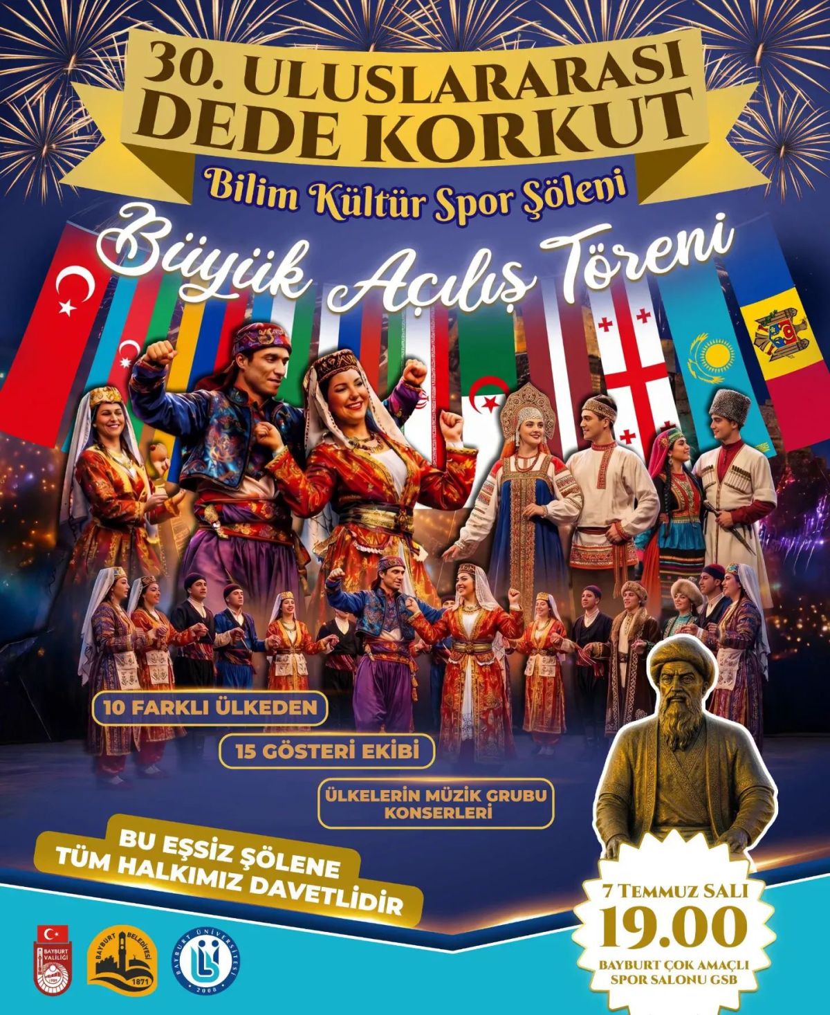 Bayburt Dünya Kültürlerini Ağırlıyor: 30. Uluslararası Dede Korkut Şöleni Başlıyor!